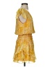 Ramy Brook Animal Print Yellow Cocktail Dress Size S - photo 4