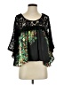 Hazel Black 3/4 Sleeve Blouse Size S - photo 1