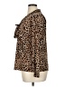 Charter Club Animal Print Brown Long Sleeve Blouse Size XL - photo 5