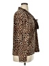 Charter Club Animal Print Brown Long Sleeve Blouse Size XL - photo 4