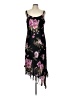 Evan Picone 100% Rayon Floral Black Cocktail Dress Size L (estimated) - photo 1