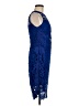 Calvin Klein 100% Polyester Blue Cocktail Dress Size 8 (petite) - photo 4