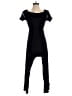 Blush 100% Rayon Solid Black Jumpsuit Size M - photo 1
