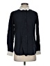 Uniqlo Chevron-herringbone Blue Long Sleeve Button-Down Shirt Size S - photo 1