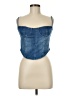 PrettyLittleThing Blue Tube Top Size 8 - photo 1