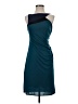 BCBGMAXAZRIA 100% Polyester Color Block Teal Cocktail Dress Size S - photo 1