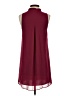 BCBGeneration 100% Polyester Burgundy Sleeveless Top Size XXS - photo 2