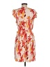 Collective Concepts 100% Polyester Print Orange Casual Dress Size M (estimated) - photo 2
