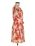 Collective Concepts 100% Polyester Print Orange Casual Dress Size M (estimated) - photo 4