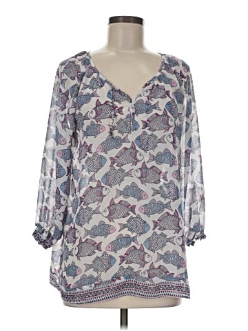 Charming Charlie 3/4 Sleeve Blouse (view 1)