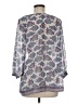 Charming Charlie 100% Polyester Silver 3/4 Sleeve Blouse Size M - photo 2