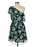 Eliza J 100% Polyester Tropical Blue Green Cocktail Dress Size 8 - photo 2