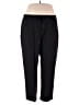 MNG Solid Black Casual Pants Size XXL - photo 1