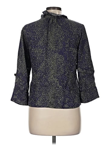 Ecru 3/4 Sleeve Silk Top (view 2)