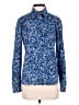 Michael Kors Collection 100% Cotton Print Blue Long Sleeve Blouse Size 0 - photo 1
