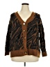 Time and Tru Animal Print Brown Cardigan Size 20 - photo 1