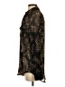 DKNY Animal Print Black Long Sleeve Blouse Size XS - photo 5