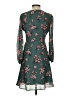 Madewell 100% Polyester Floral Green Cocktail Dress Size 00 - photo 2