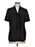 The Limited 100% Polyester Black Short Sleeve Blouse Size L - photo 1