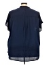 Lane Bryant Blue Short Sleeve Blouse Size 22 - 24 Plus - photo 2