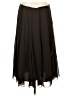 Chico's 100% Polyester Solid Black Formal Skirt Size Med (1) - photo 1