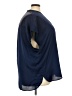 Lane Bryant Blue Short Sleeve Blouse Size 22 - 24 Plus - photo 4