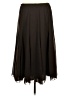 Chico's 100% Polyester Solid Black Formal Skirt Size Med (1) - photo 2