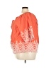 Roaman's 100% Cotton Orange 3/4 Sleeve Blouse Size 28w - photo 5