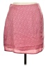 Blue Blush 100% Polyester Hearts Pink Casual Skirt Size M - photo 1