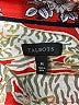Talbots 100% Cotton Paisley Red Long Sleeve Blouse Size M - photo 7