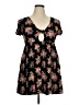 Forever 21 100% Rayon Floral Black Casual Dress Size XL - photo 1