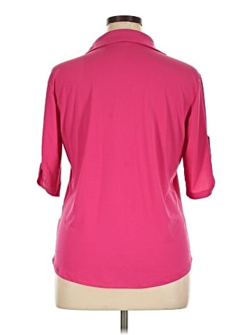 Ashley Blue 3/4 Sleeve Blouse (view 2)