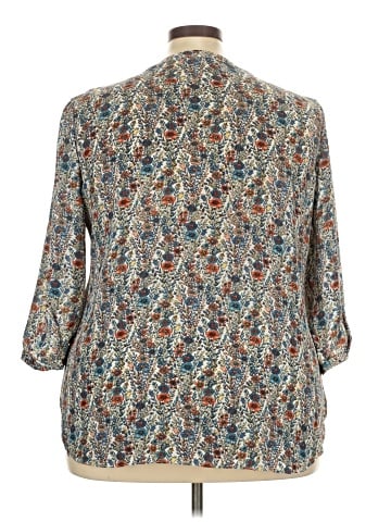 Rose + Olive 3/4 Sleeve Blouse (view 2)