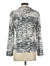 Clara Sun Woo Animal Print Silver Long Sleeve Blouse Size S - photo 2
