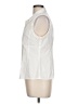 Magaschoni 100% Cotton Ivory Sleeveless Button-Down Shirt Size 10 - photo 5