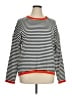 Zesica Stripes Orange Pullover Sweater Size XL - photo 1