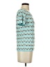 Etcetera Teal Short Sleeve Top Size S - photo 4