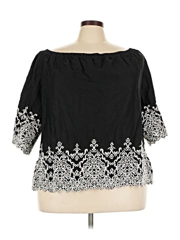 Roaman's 3/4 Sleeve Blouse (view 1)