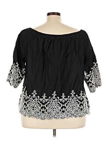 Roaman's 3/4 Sleeve Blouse (view 2)