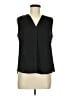 Vince Camuto 100% Polyester Black Sleeveless Blouse Size M (petite) - photo 1