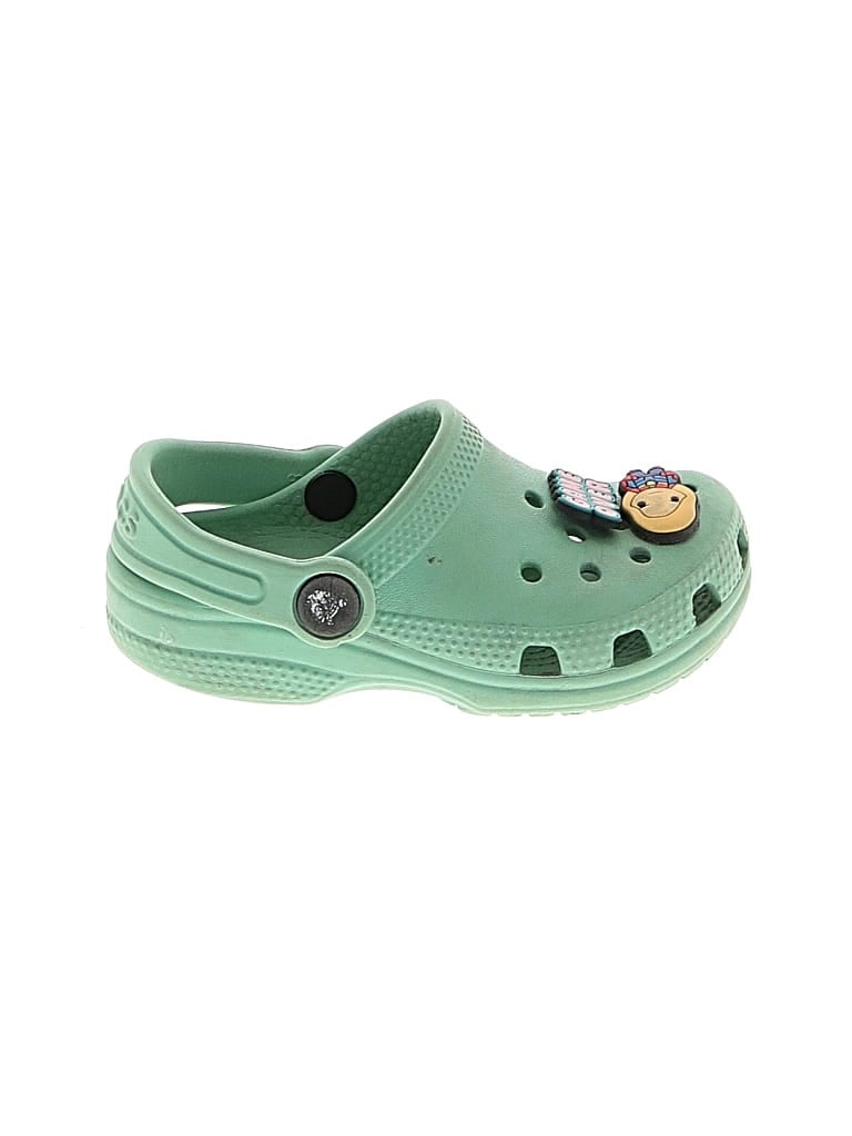 Pre-owned Crocs Kids' Clogs In Green
