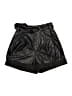 Guess 100% Polyurethane Metallic Black Shorts Size XS - photo 1