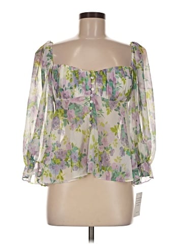 For Love & Lemons 3/4 Sleeve Blouse (view 1)
