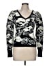 Jason Wu Print Black Pullover Sweater Size M - photo 1