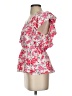 Hayden Floral Pink Short Sleeve Blouse Size S - photo 5