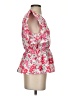 Hayden Floral Pink Short Sleeve Blouse Size S - photo 4