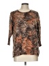 TanJay Brown 3/4 Sleeve Top Size L - photo 1