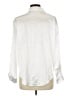 Micas Metallic Ivory Long Sleeve Blouse Size L - photo 2