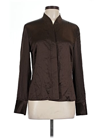 Grace Dane Lewis Long Sleeve Silk Top (view 1)