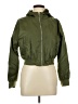 Camellia 100% Polyester Solid Green Windbreaker Size L - photo 1